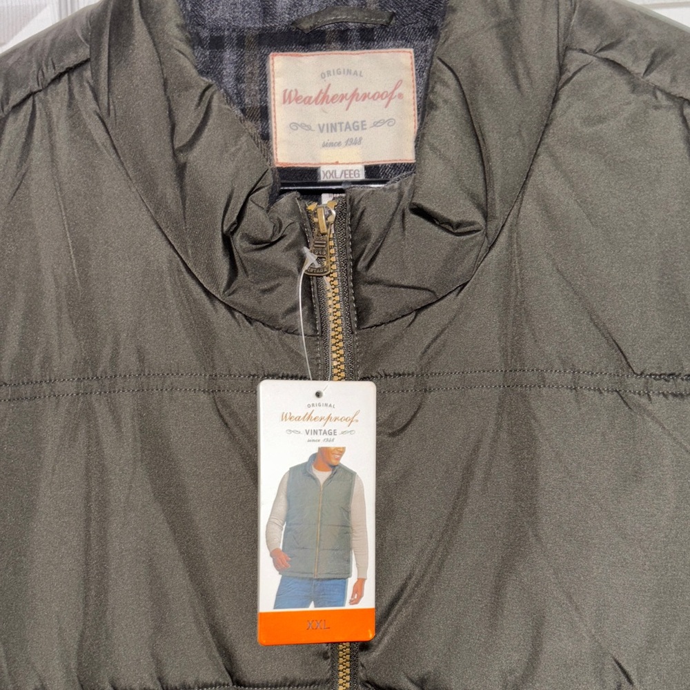 Weatherproof Men's Dark Gray Quilted Vest - Picture 2 of 4